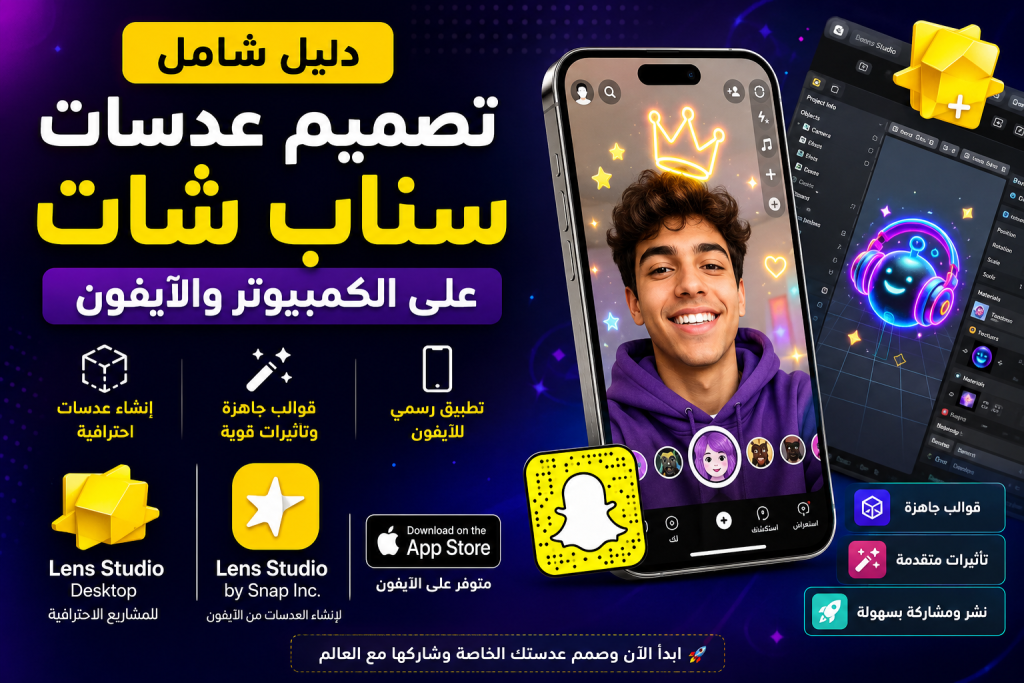 طريقة تصميم عدسات وفلاتر سناب
